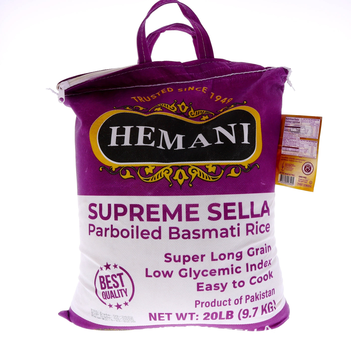 HEMANI Supreme Sella Rice 20LB