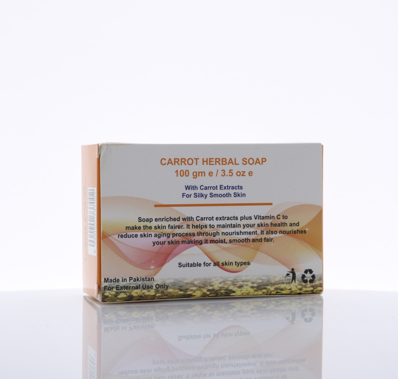 HEMANI Herbal Transparent Soap Carrot 100g
