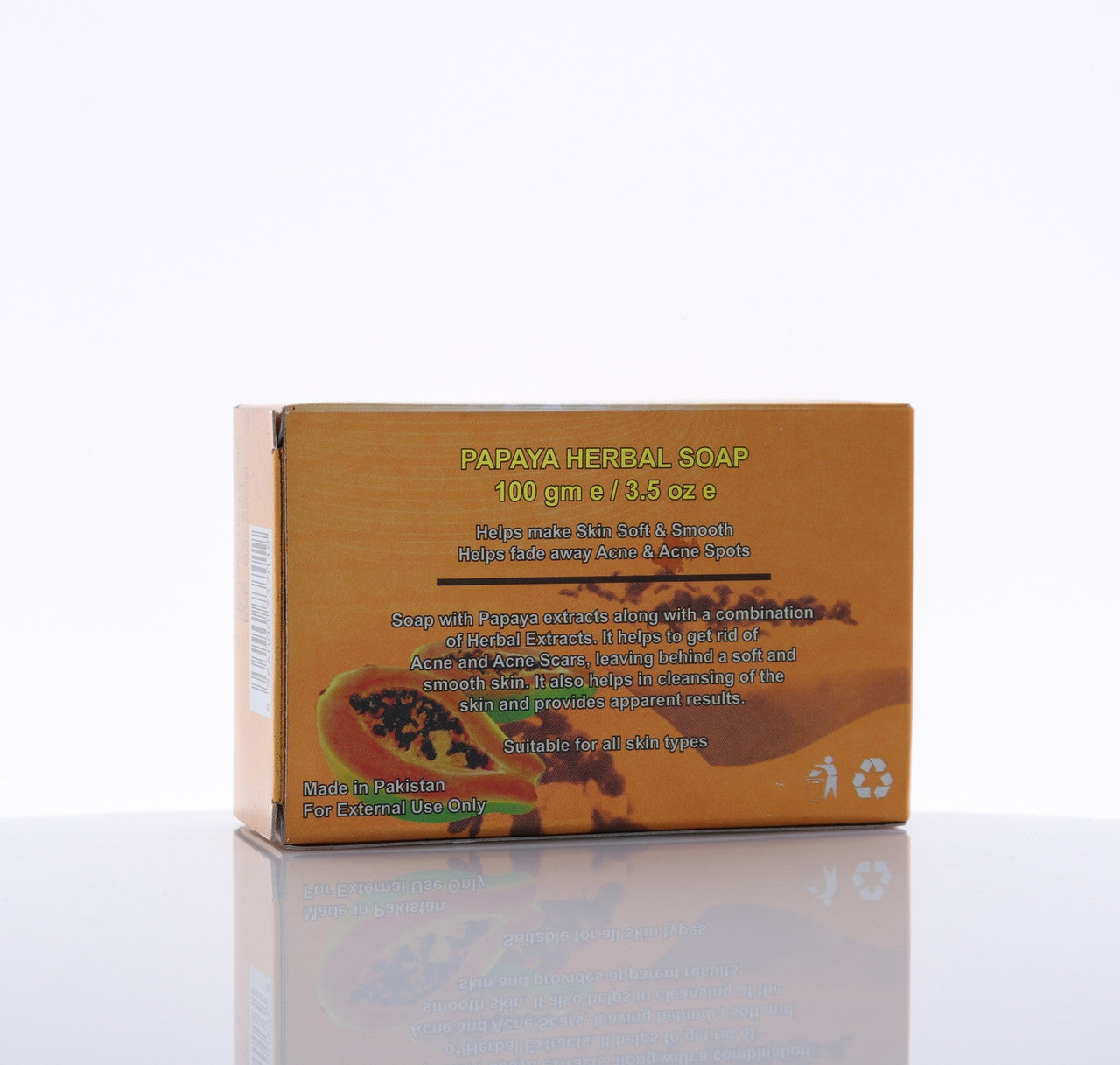 HEMANI Herbal Transparent Soap Papaya 100g