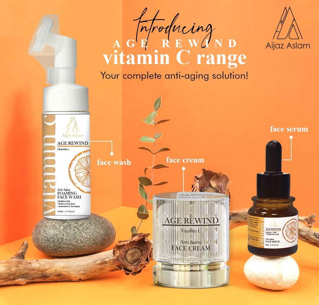 AIJAZ ASLAM Age Rewind Face Serum with Vitamin C 30mL