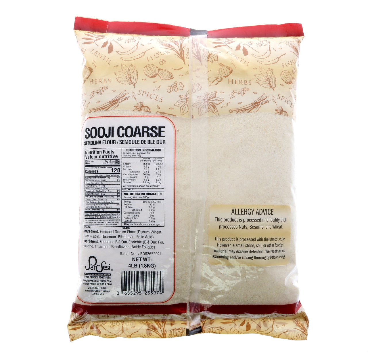 PARDESI Sooji Coarse 4LB