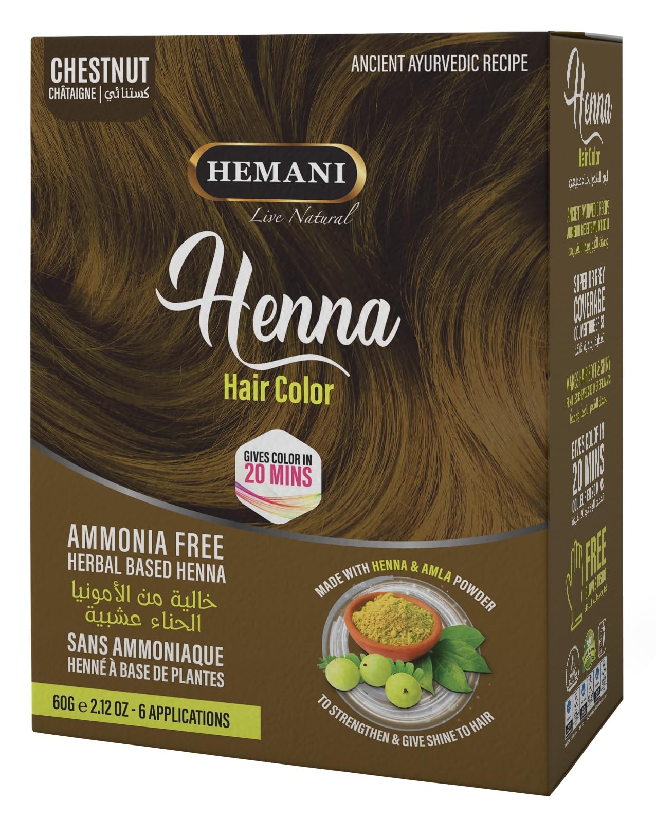 HEMANI Henna Chestnut 60g