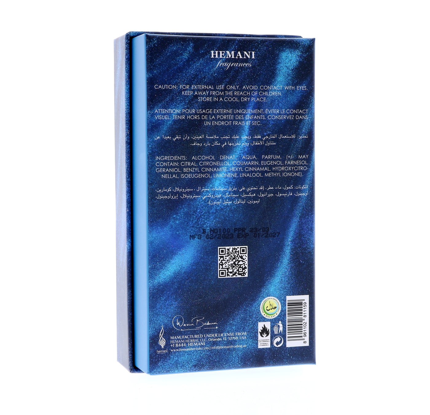 WB HEMANI Perfume Profondo Blu 100mL-M