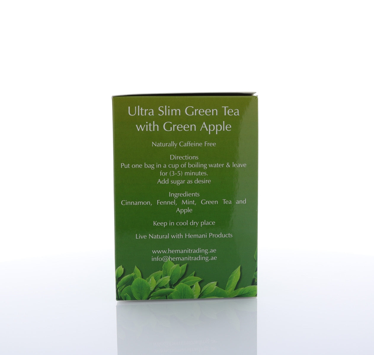 HEMANI Ultra Slim Tea Green Apple 30 Tea Bags