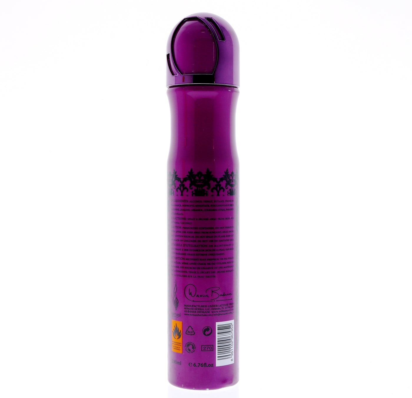 WB HEMANI Deodorant Spray Intense Secret 200mL