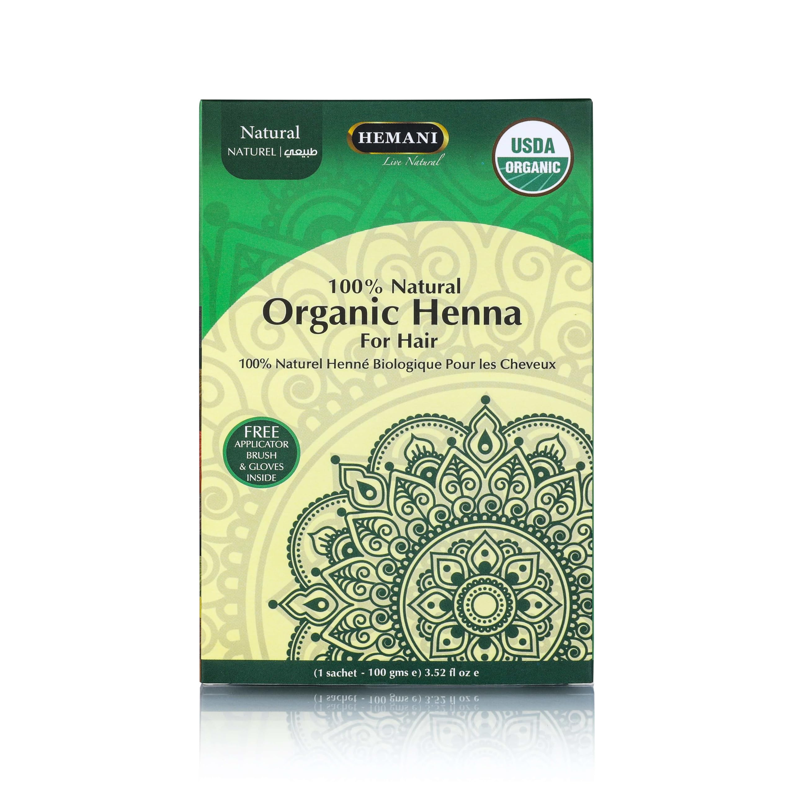 HEMANI Organic Henna Natural 100g
