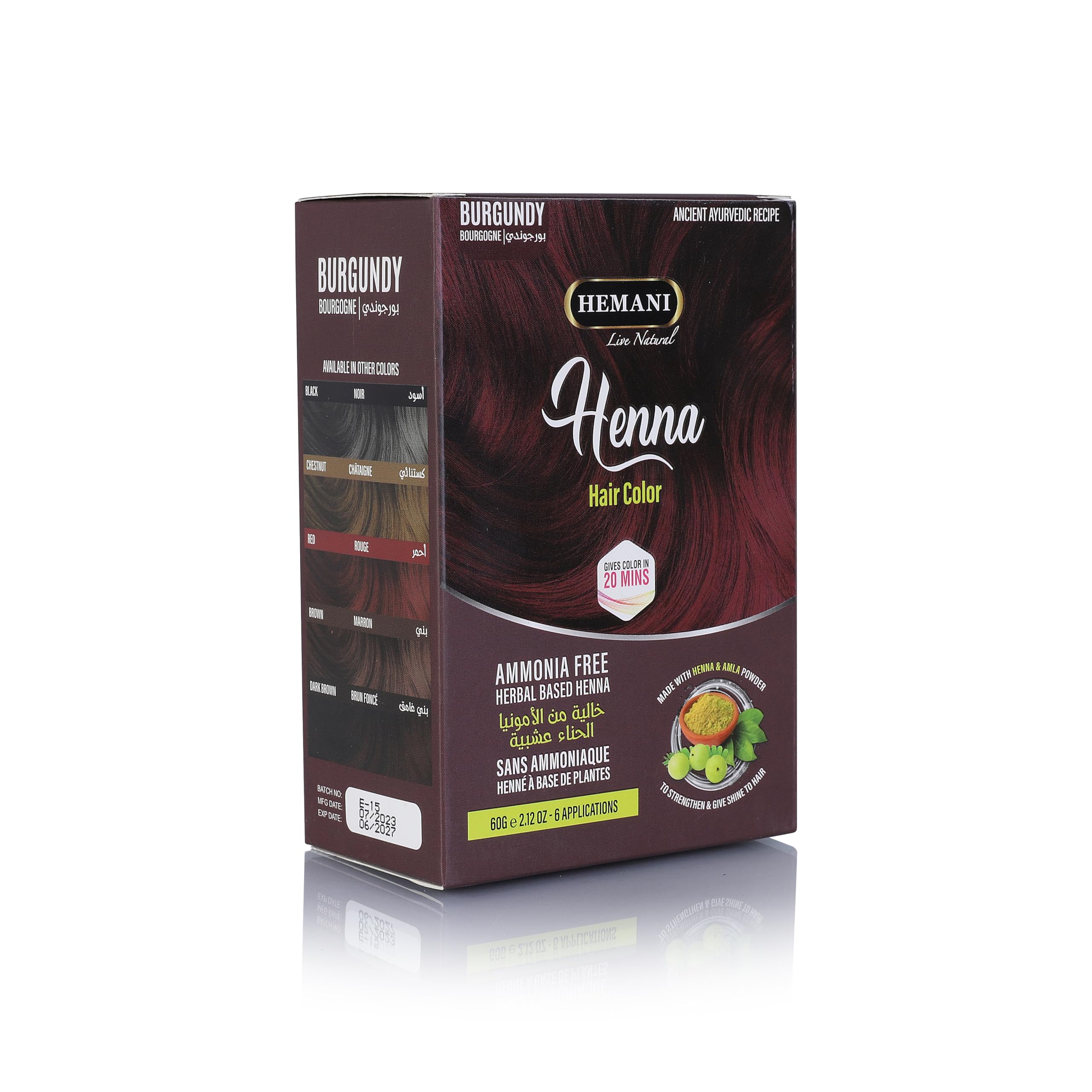 HEMANI Henna Burgundy 60g