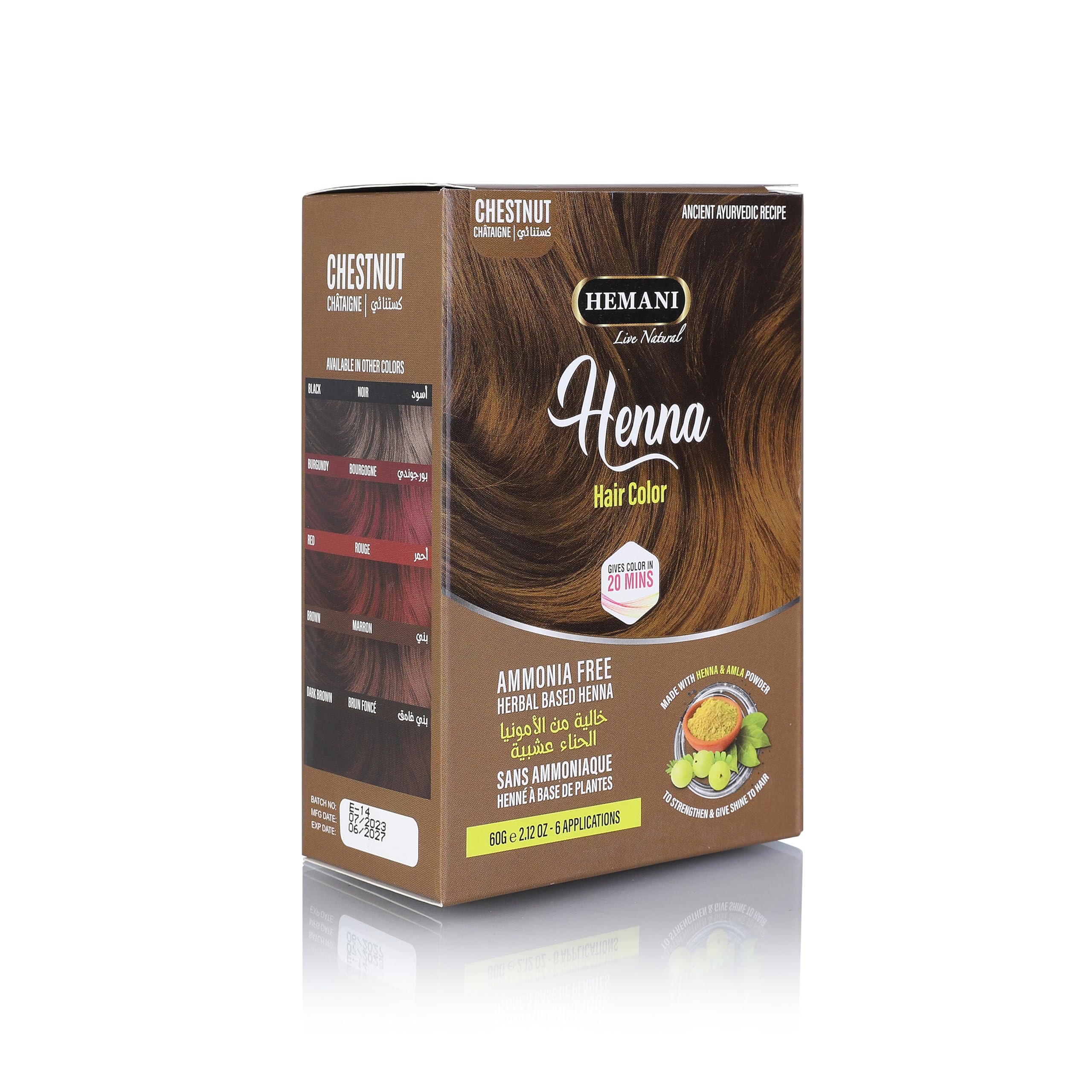 HEMANI Henna Chestnut 60g