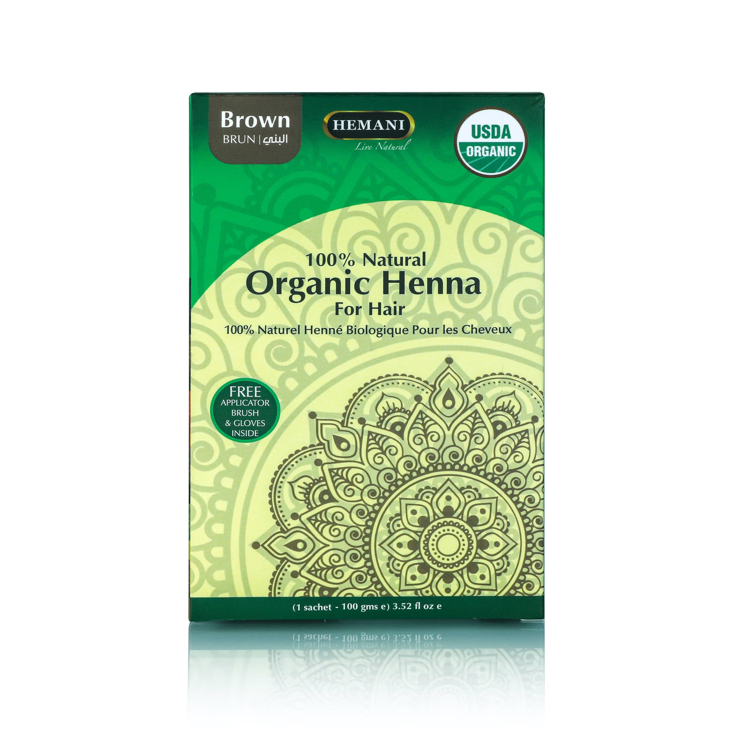 HEMANI Organic Henna Brown 100g