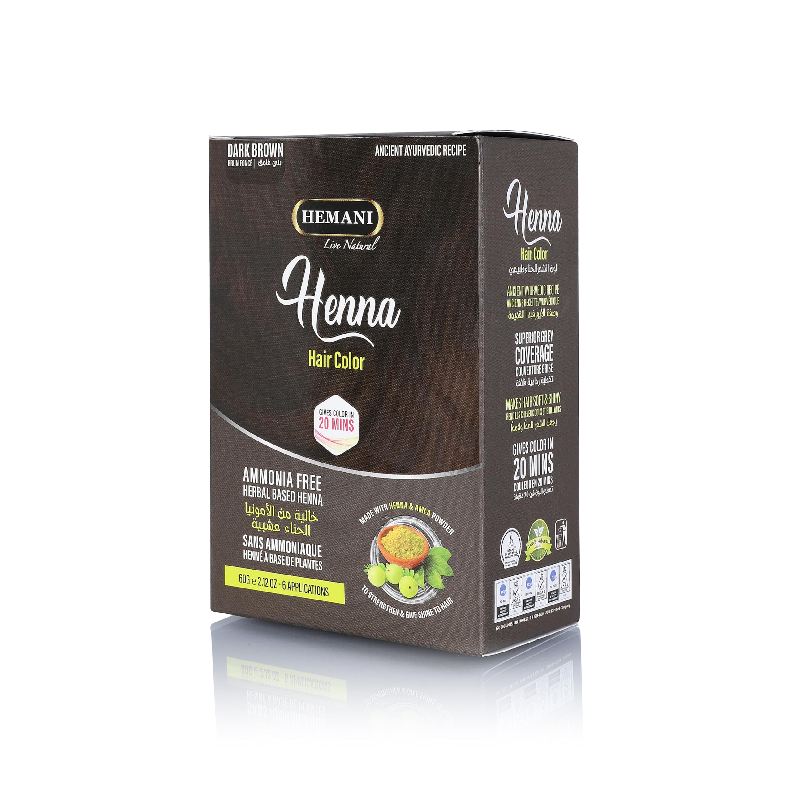 HEMANI Henna Dark Brown 60g