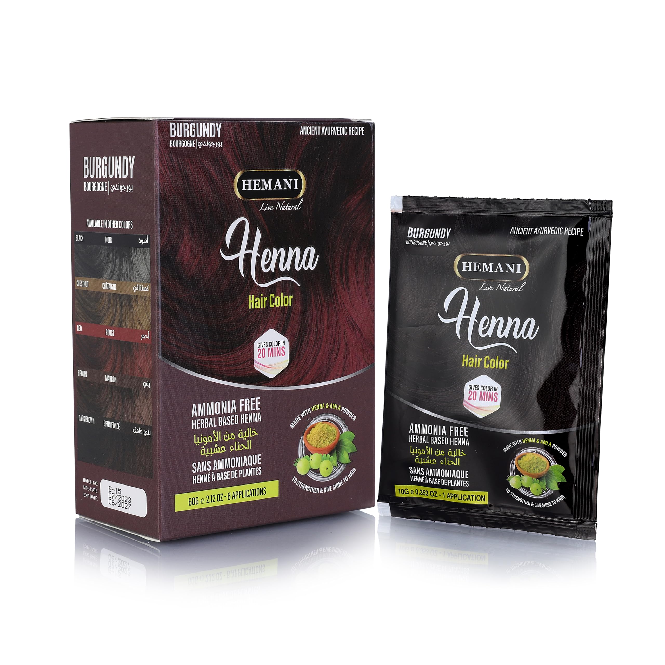 HEMANI Henna Burgundy 60g