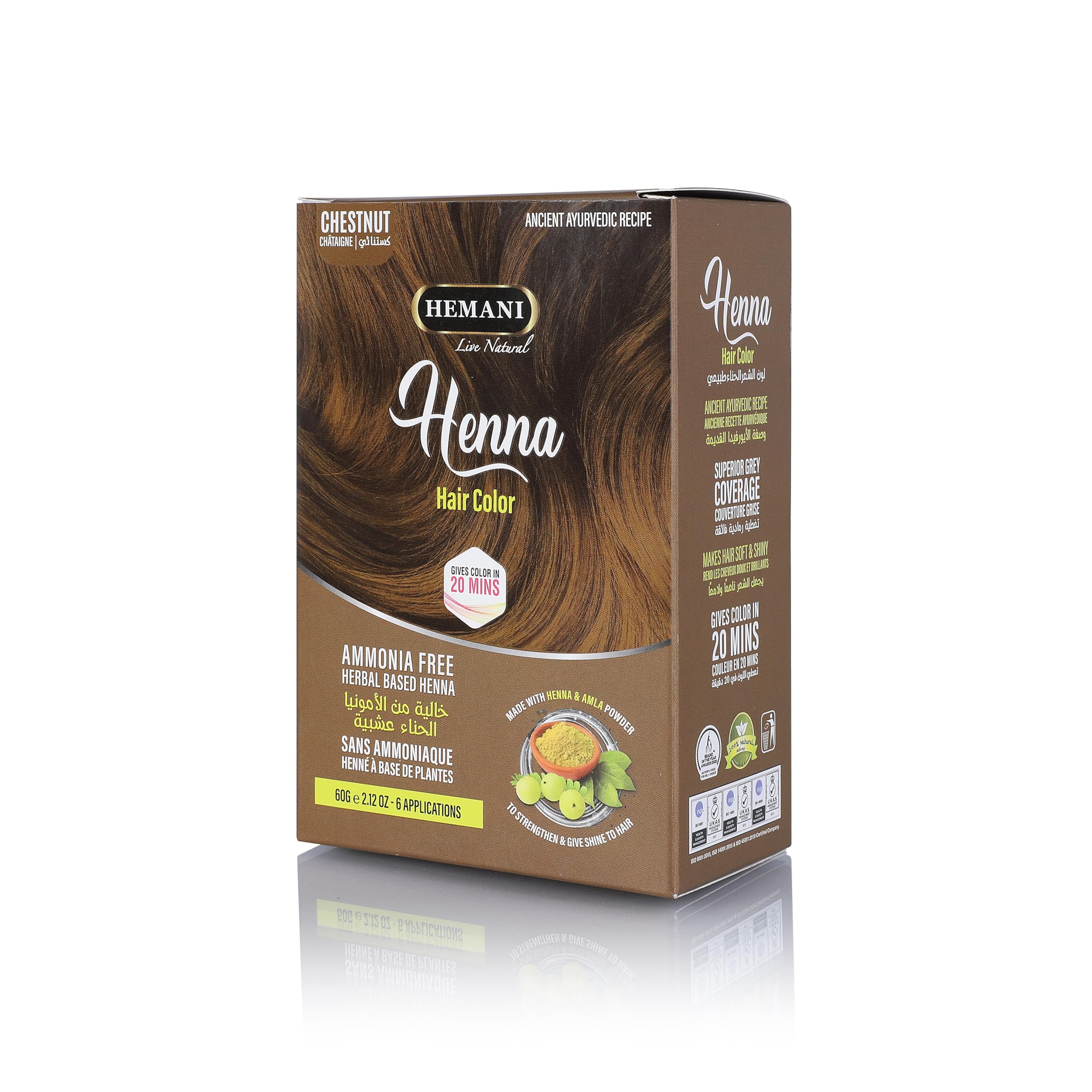 HEMANI Henna Chestnut 60g