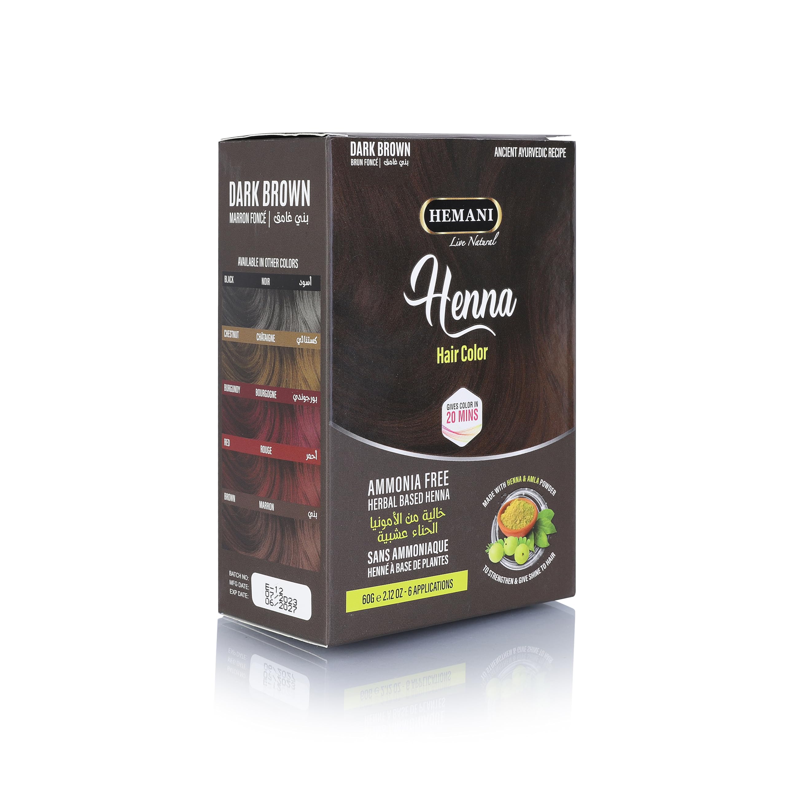 HEMANI Henna Dark Brown 60g