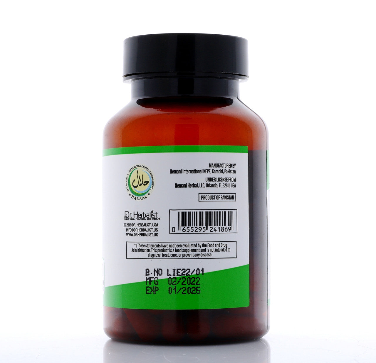 DR. HERBALIST Licorice Extract 250mg 60 Capsules