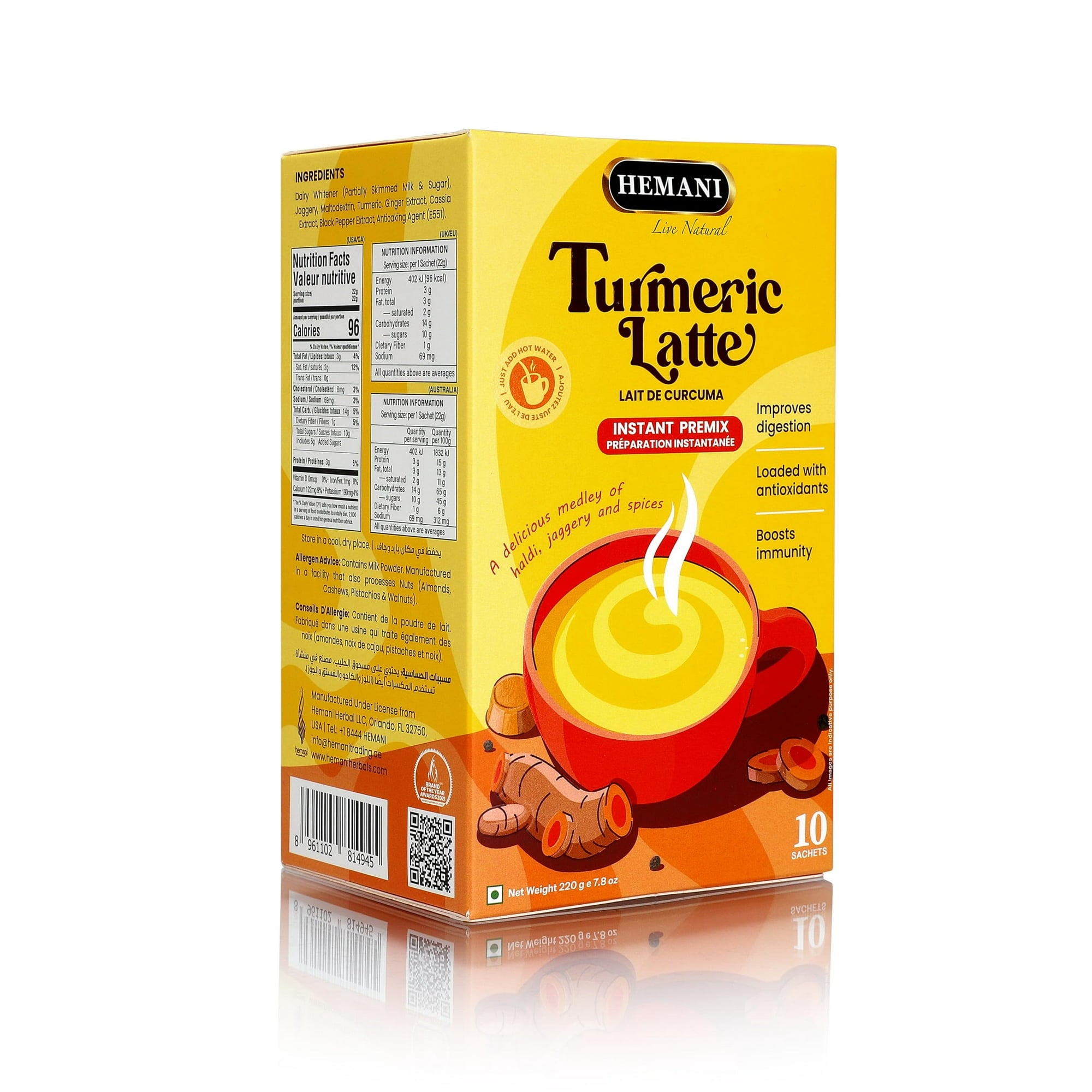HEMANI Instant Tea Turmeric Latte