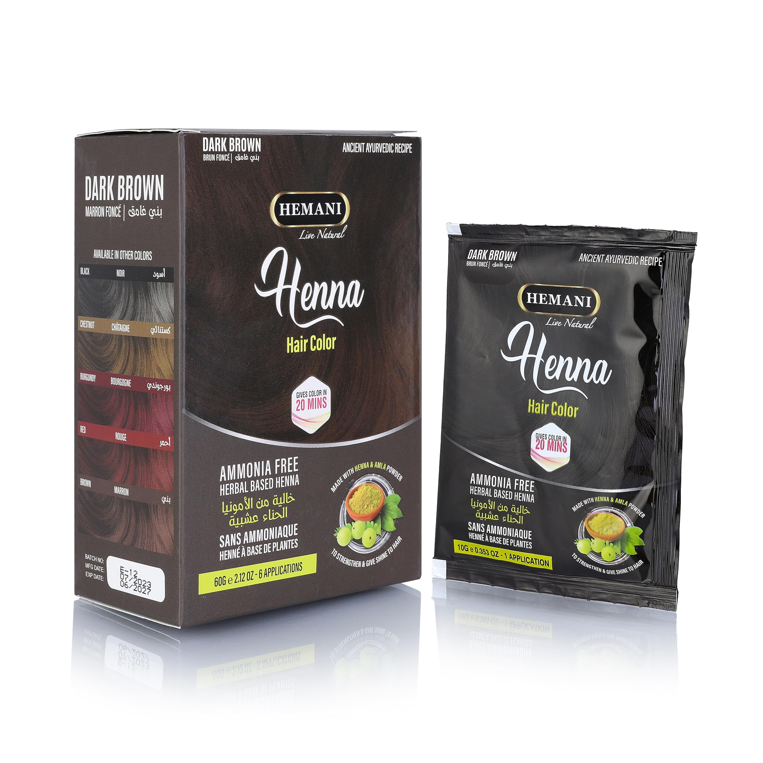 HEMANI Henna Dark Brown 60g