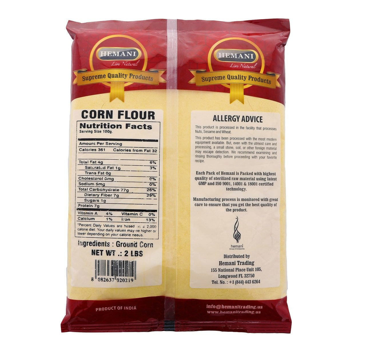 HEMANI Yellow Corn Flour 2LB