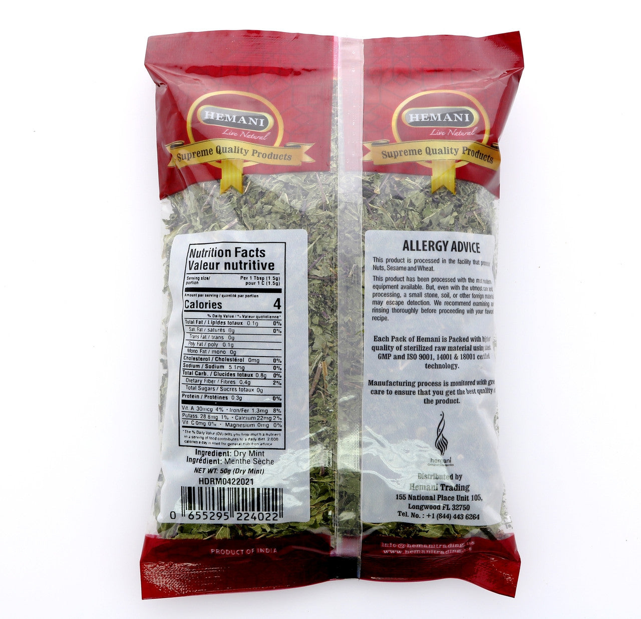 HEMANI Dry Mint 50g