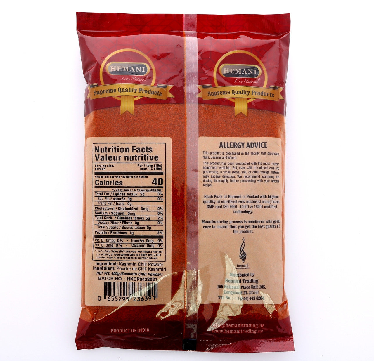 HEMANI Kashmiri Chilli Powder 400g