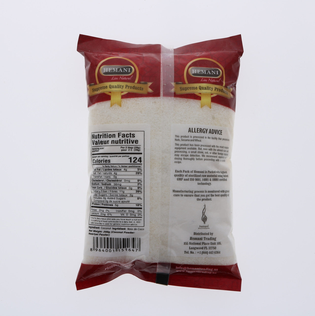 HEMANI Coconut Powder Coarse 200g