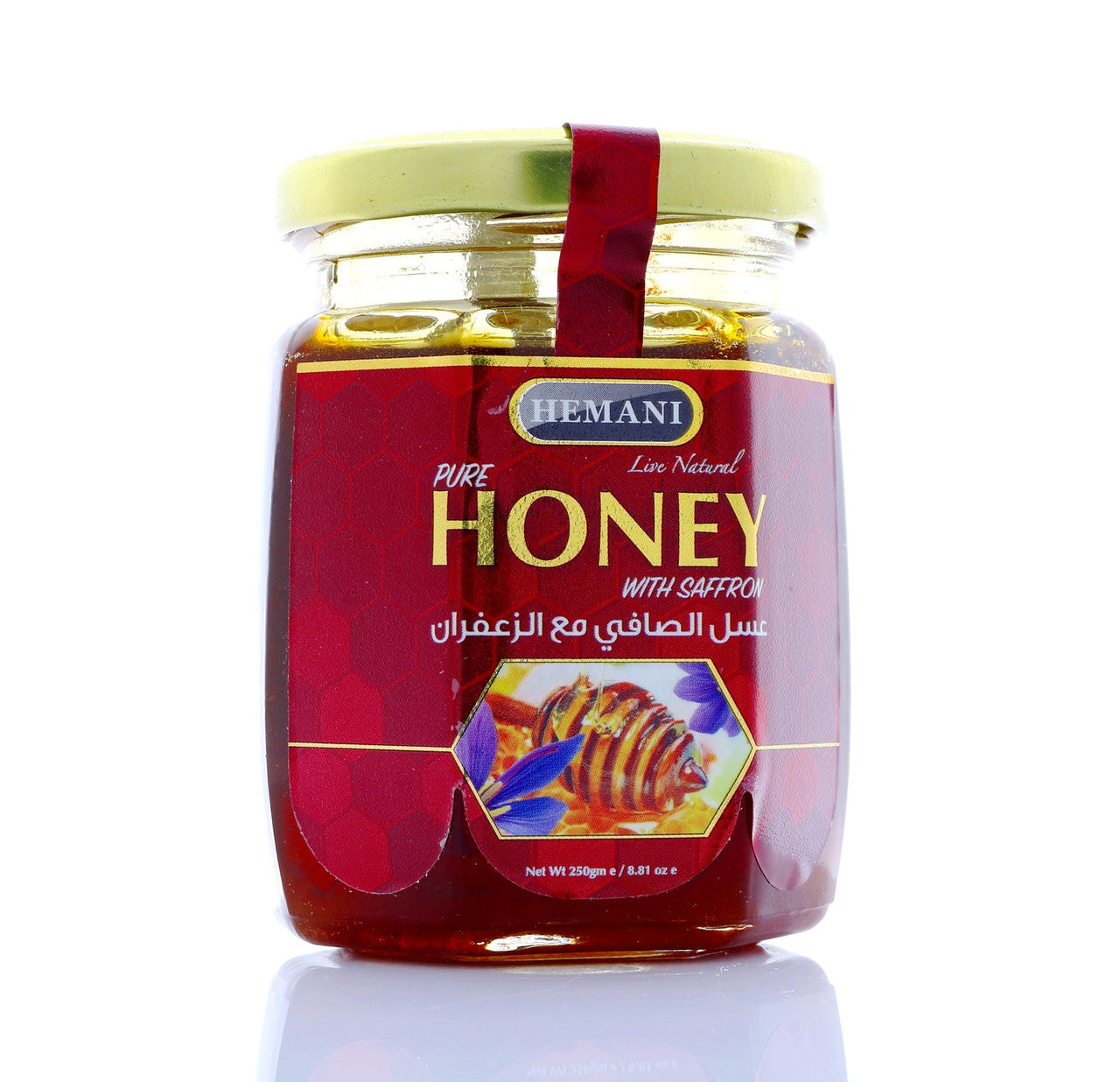 HEMANI Pure Honey with Saffron 250g