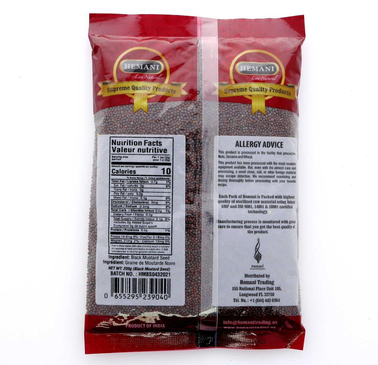 HEMANI Mustard Seed Black 200g