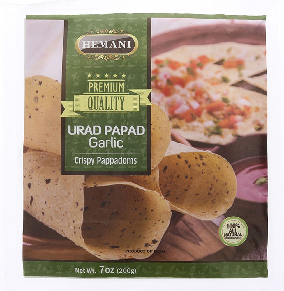 HEMANI Urad Papad Garlic 200g