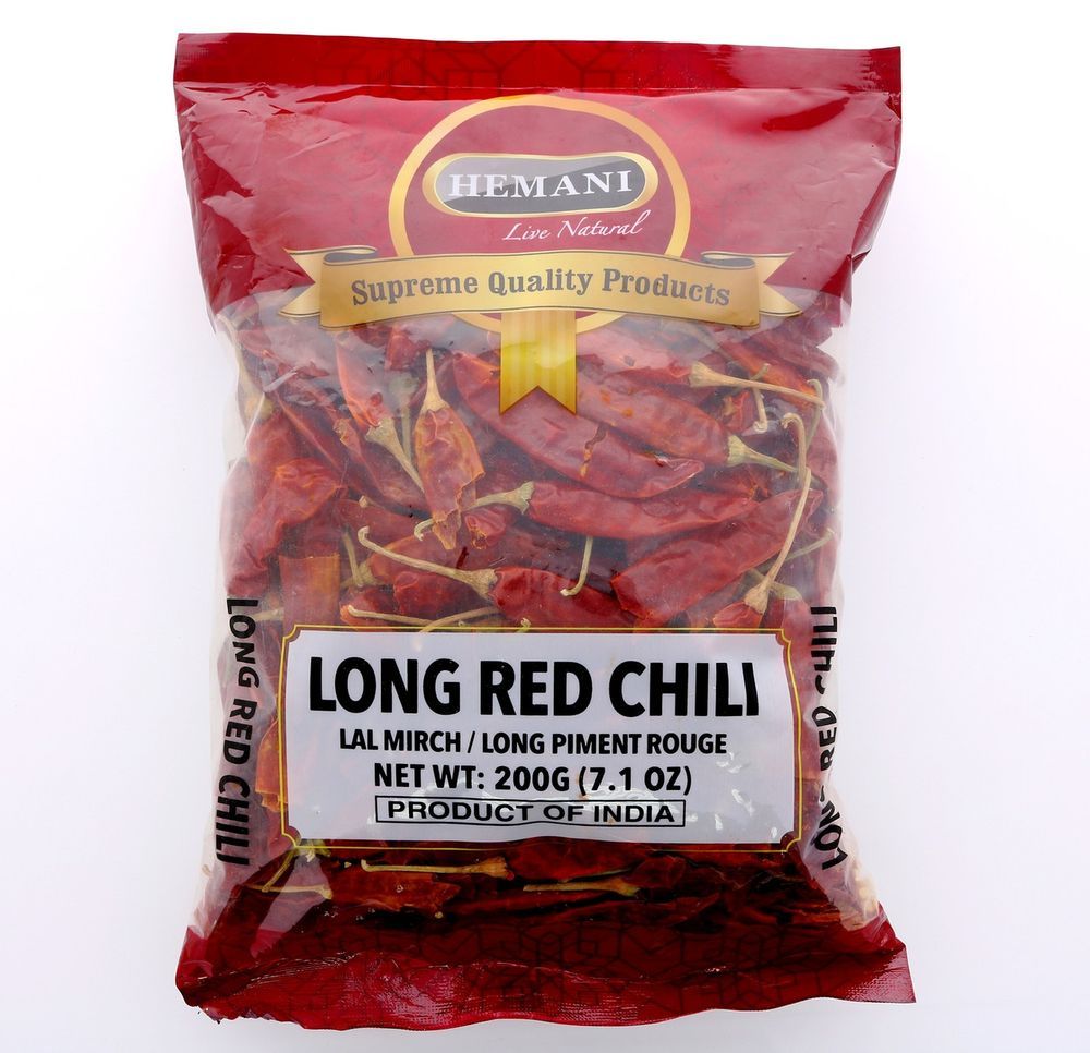 HEMANI Whole Dry Red Chili Long 100g