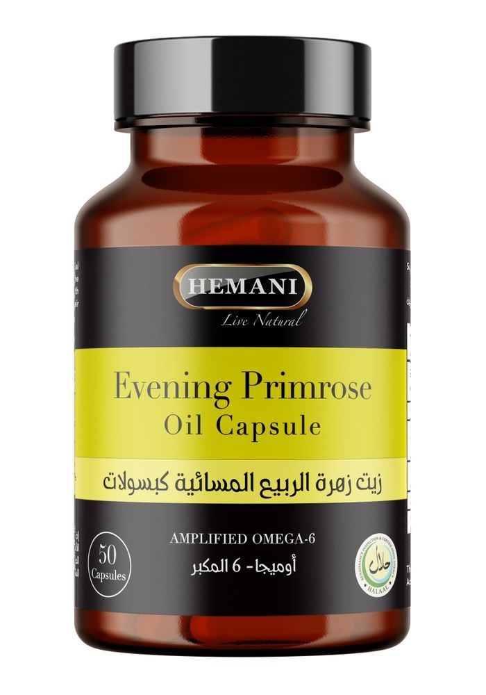 HEMANI Evening Primrose Oil Capsules - 50 Count