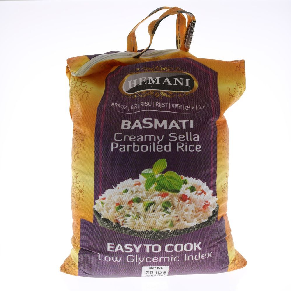 HEMANI Creamy Sella Parboiled Rice 20LB