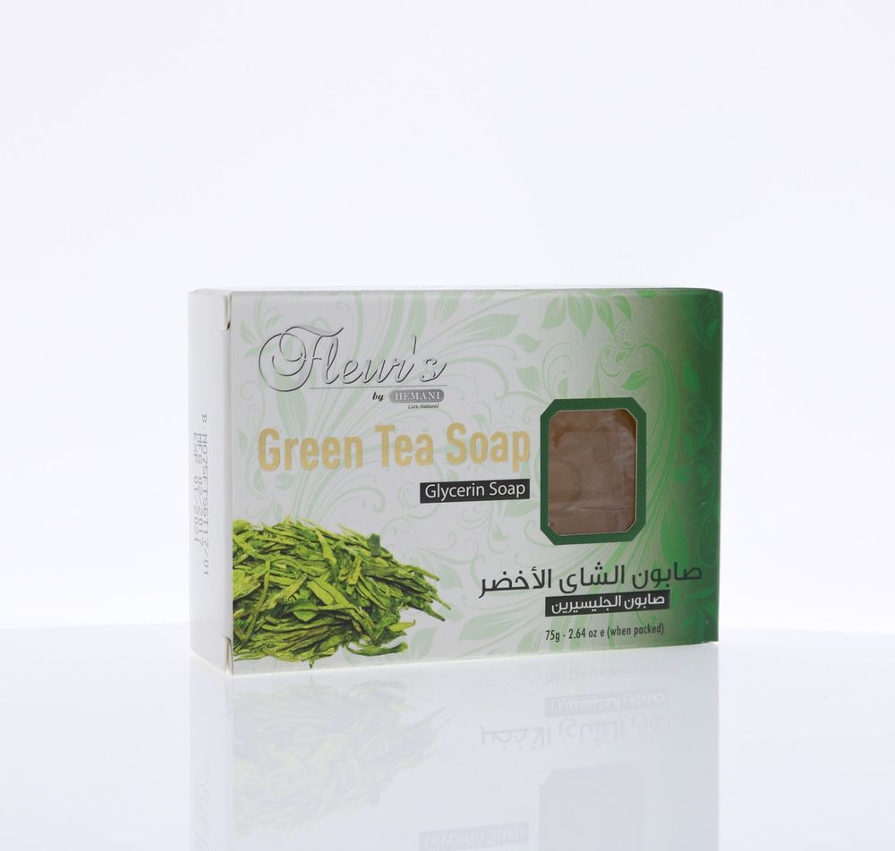 HEMANI Glycerin Transparent Soap Green Tea 75g