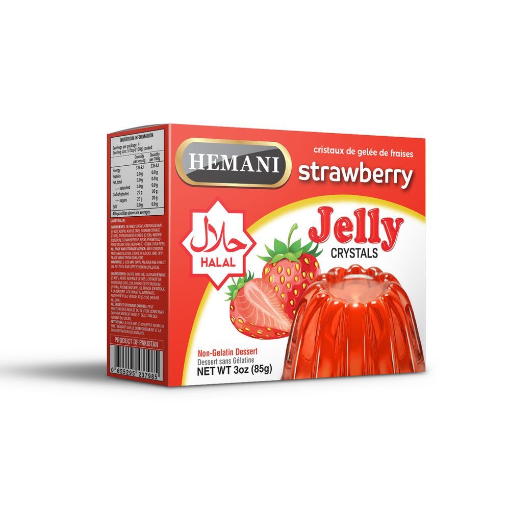 HEMANI Jelly Crystals Strawberry 85g