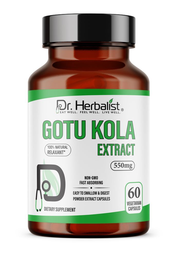 DR. HERBALIST Gotu Kola Extract 550mg 60 Capsules