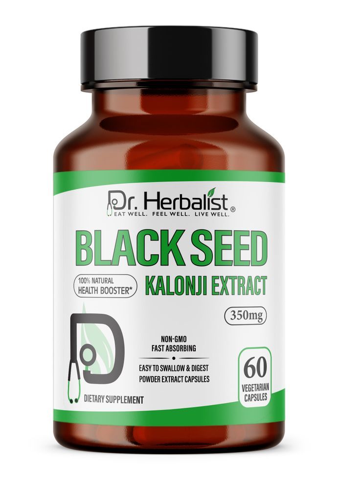 DR. HERBALIST Kalonji Blackseed Extract 350mg 60 Capsules
