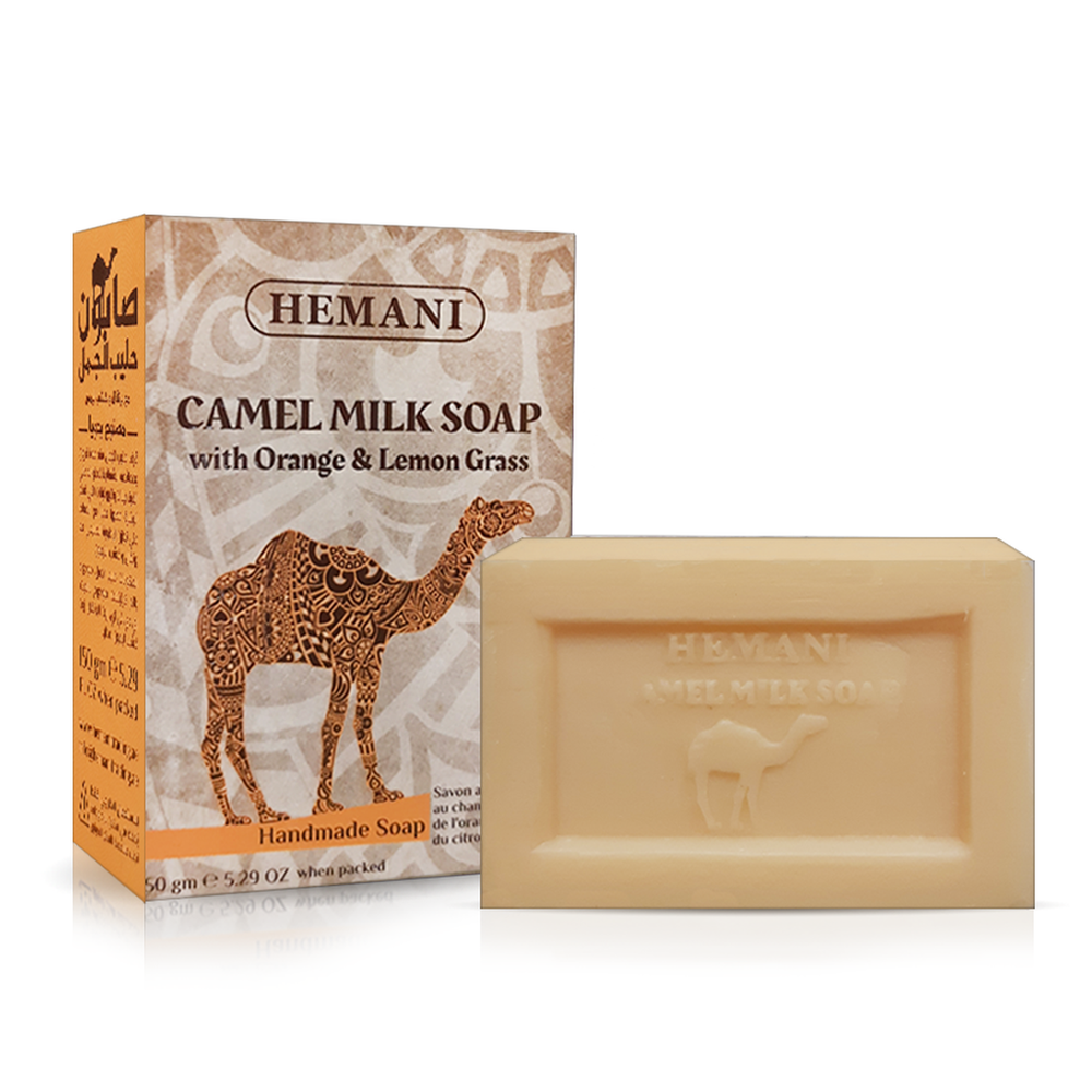 HEMANI Camel Milk Soap Orange & Lemon Grass 150g