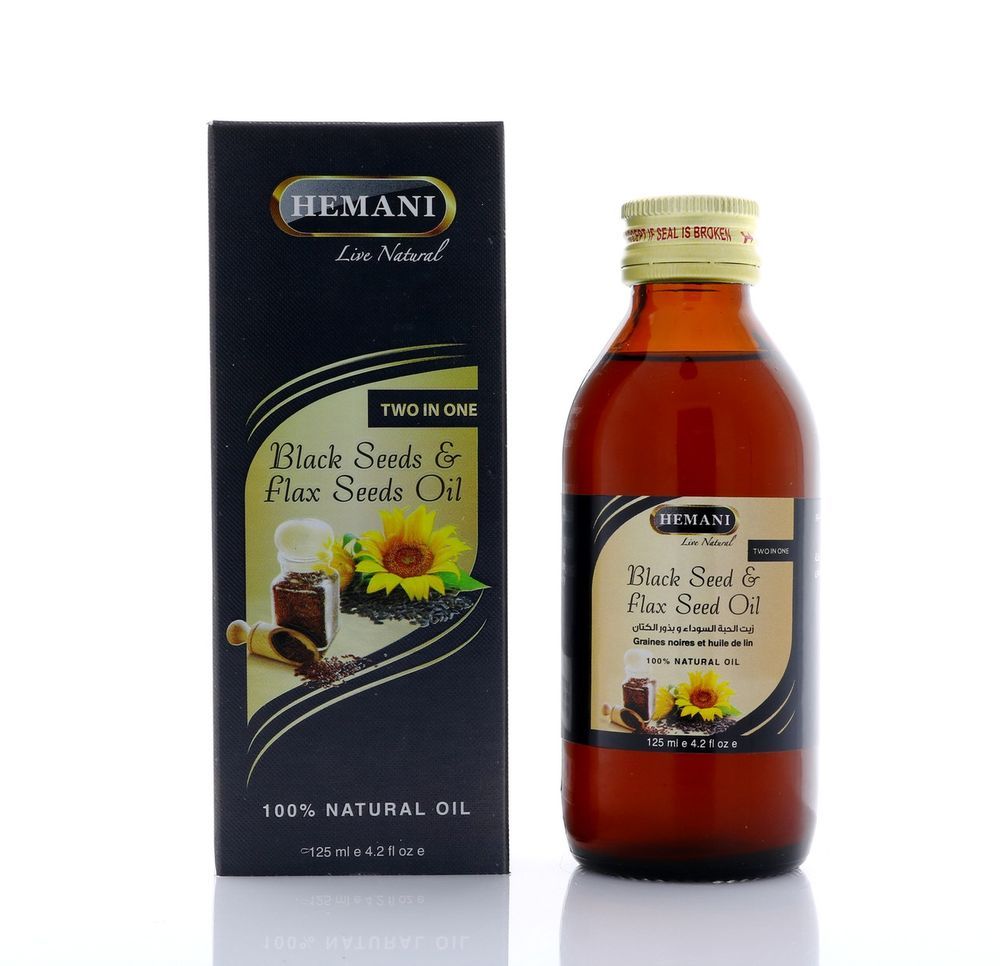 HEMANI Blackseed & Flaxseed Oil 125mL