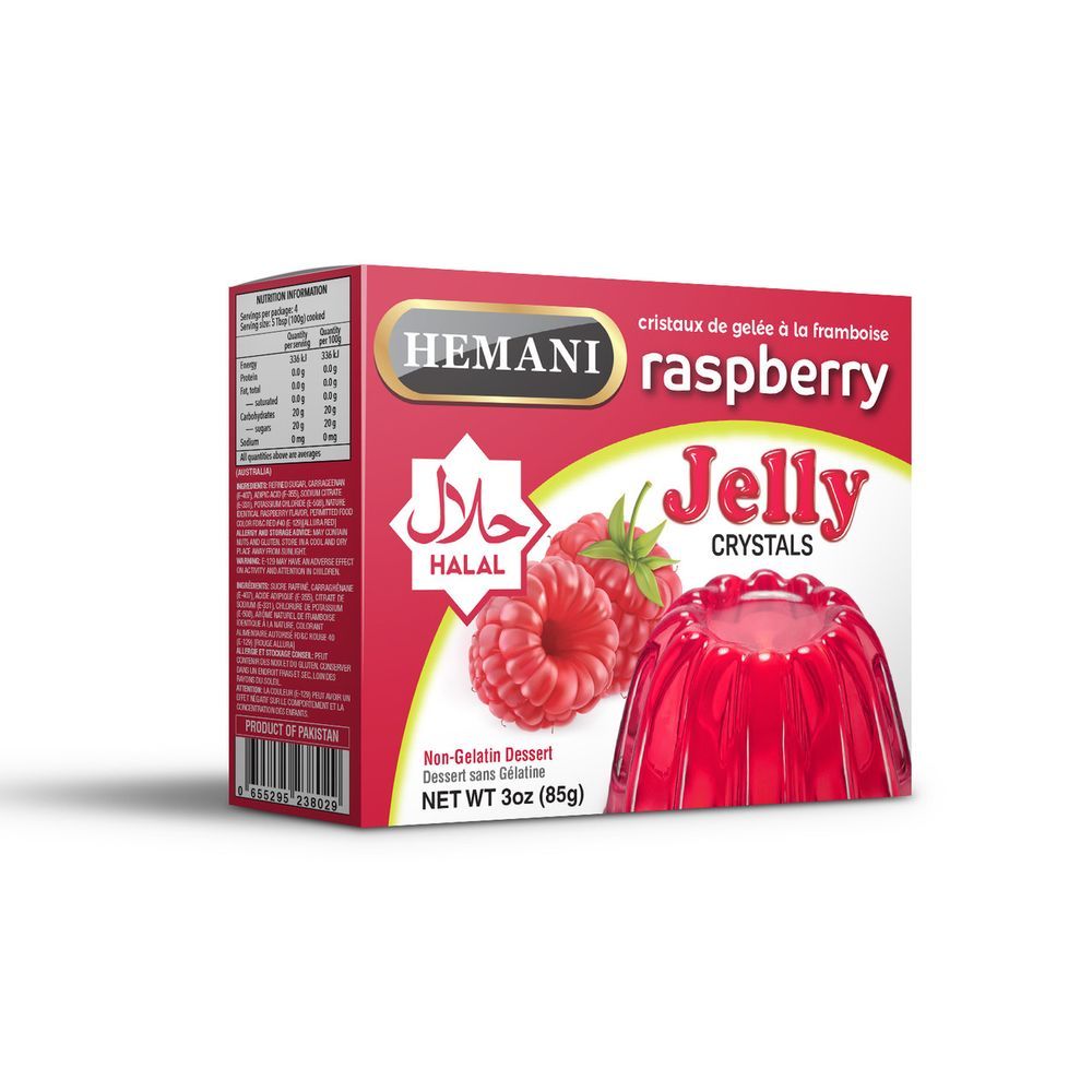 HEMANI Jelly Crystals Raspberry 85g