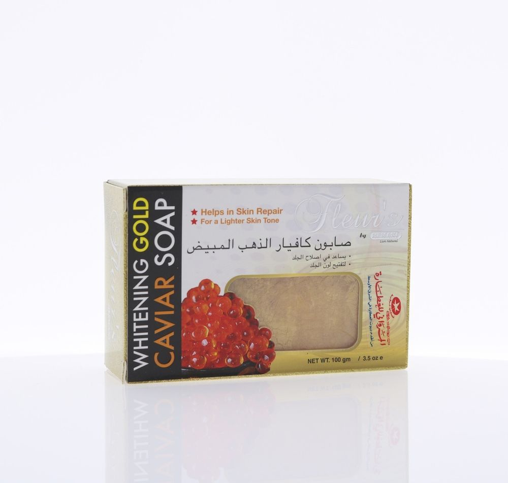 HEMANI Fleurs Whitening Gold Caviar Soap 100g