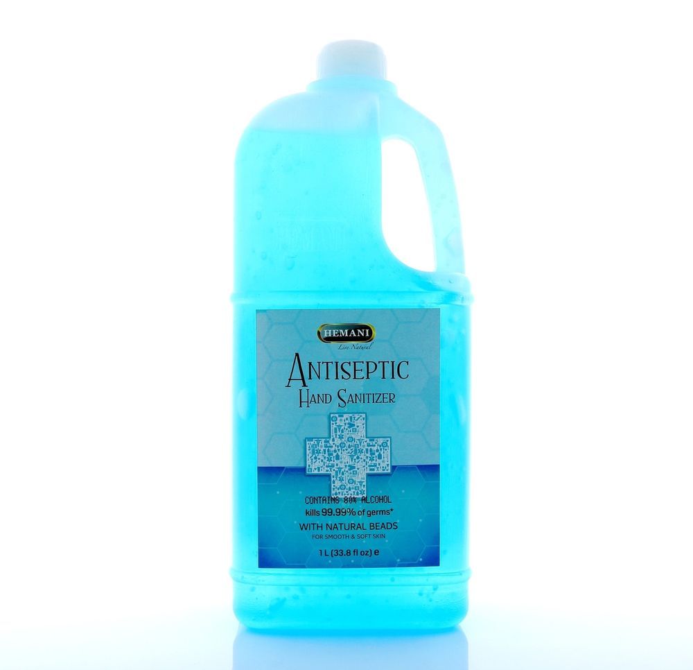 HEMANI Hand Sanitizer 1L - Maximum Strength 80%