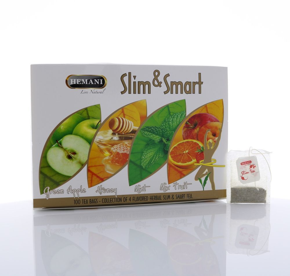 HEMANI Slim Tea 100 Tea Bags Flavored