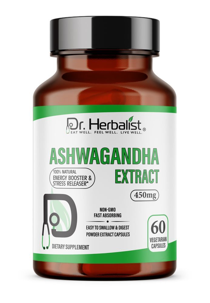 DR. HERBALIST Ashwaghanda Extract 450mg 60 Capsules