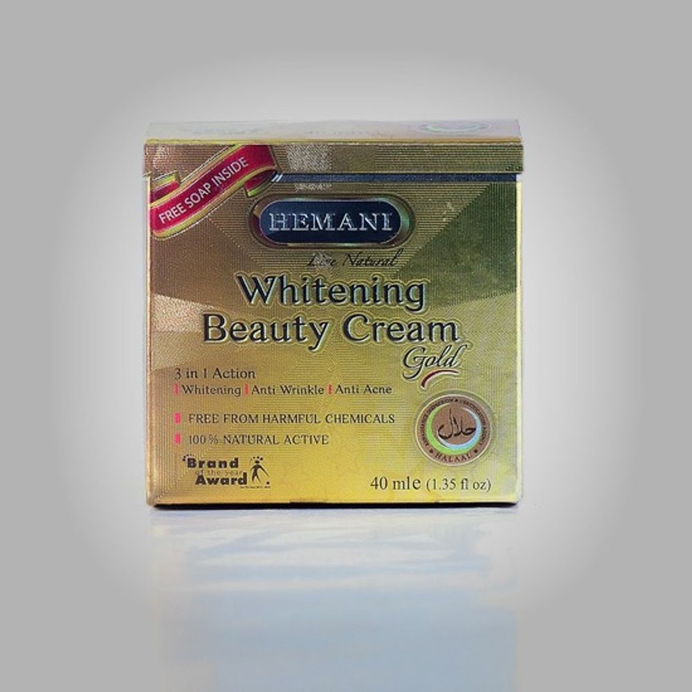 HEMANI Whitening Gold Cream with Free Soap 40g