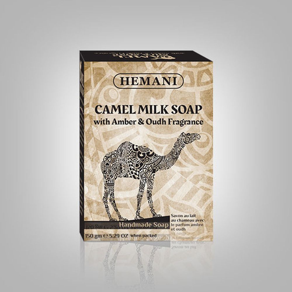 HEMANI Camel Milk Soap Amber & Oud 150g