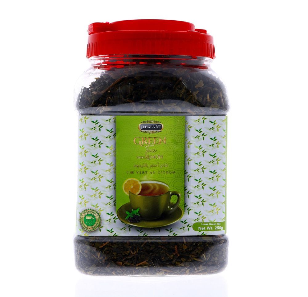 HEMANI Green Tea with Lemon Jar 250g