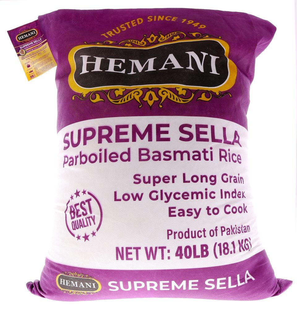 HEMANI Supreme Sella Rice 40LB