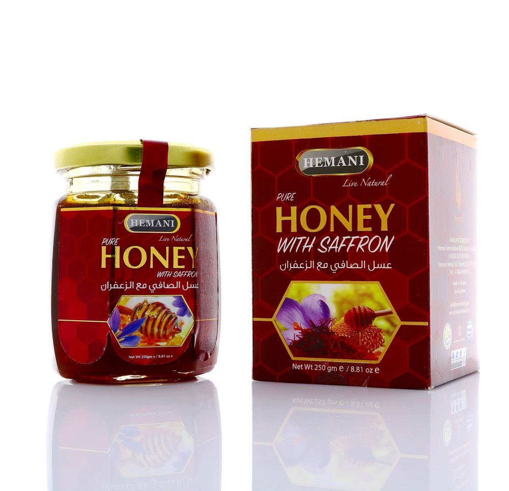 HEMANI Pure Honey with Saffron 250g