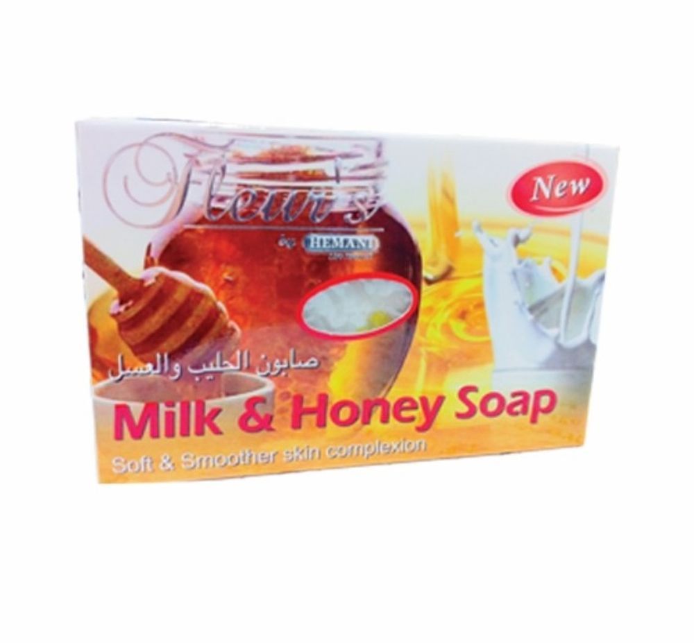 HEMANI Herbal Transparent Soap Milk with Honey 100g