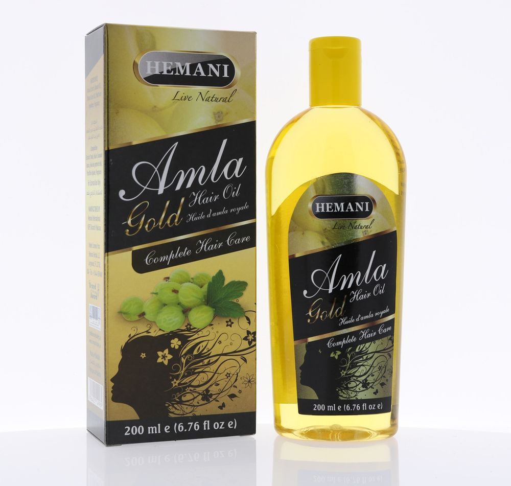 HEMANI Amla Hair Oil Golden 200mL Box