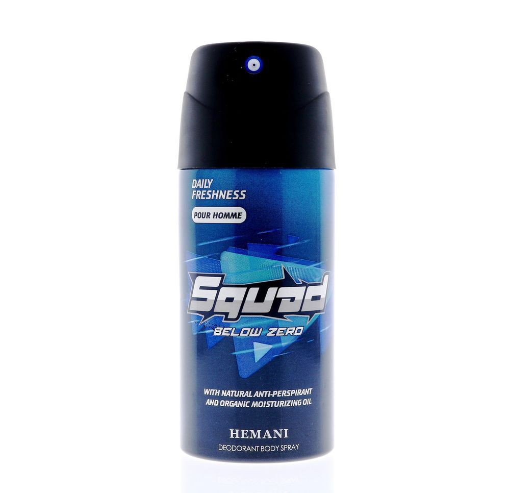 HEMANI Squad Deodorant Spray Below Zero For Men 150mL