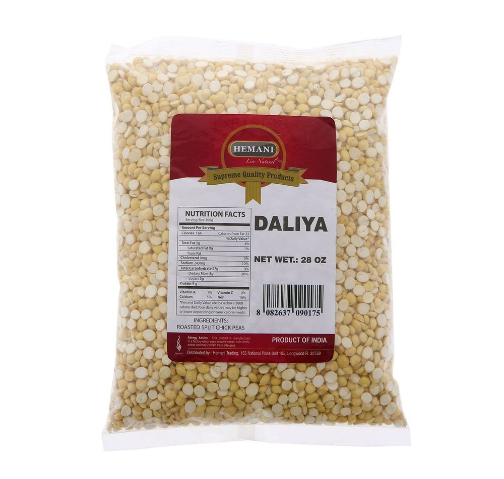 HEMANI Roasted Split Chickpeas - Daliya 800g